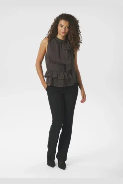 Neo Noir T-Shirts & Toppe<Ansol Solid Chiffon Top 166671