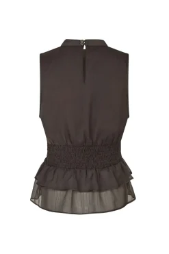 Neo Noir T-Shirts & Toppe<Ansol Solid Chiffon Top 166671