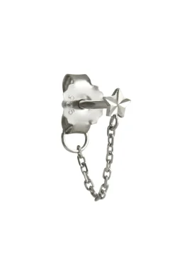 Online Ar Etoile With Chain Earring Silver Øreringe
