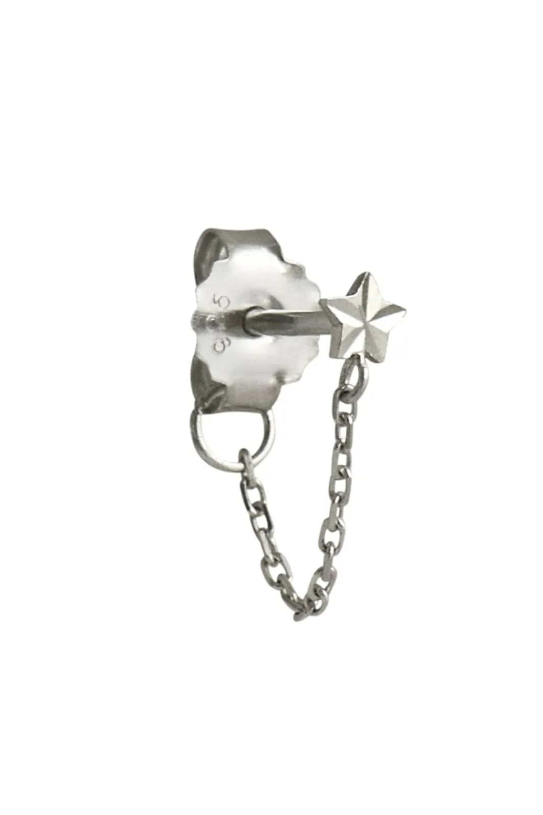 Online Ar Etoile With Chain Earring Silver Øreringe