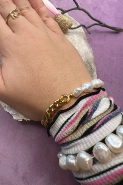 Hot Armbånd Perle & Forgyldt Armbånd