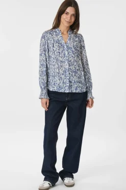 Online Astrida Fracture Blouse 166406 Bluser & Skjorter|Ammevenligt Tøj