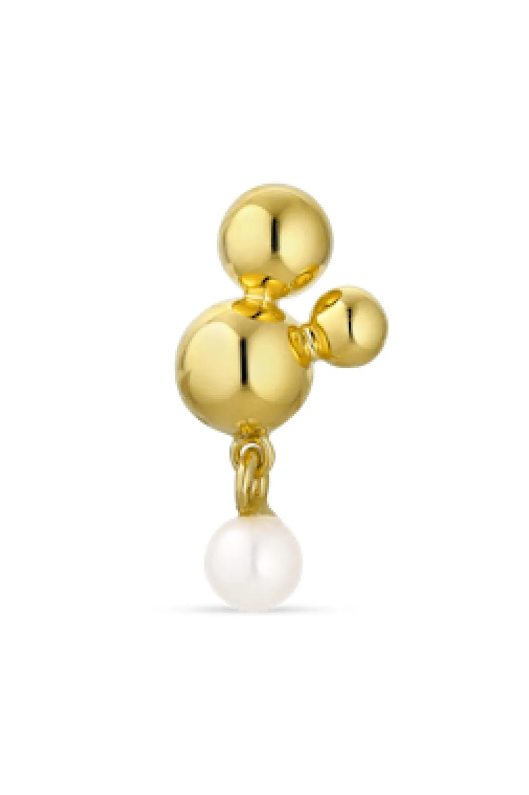Clearance Atomic Stud w. pearl pendant Øreringe