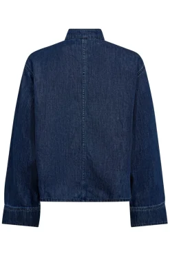 Co´Couture Bluser & Skjorter<Azminacc Denim Placket Blouse 35948