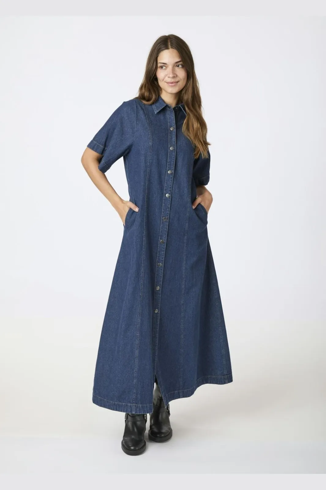 Online Balli Denim Dress Kjoler|Ammevenligt Tøj