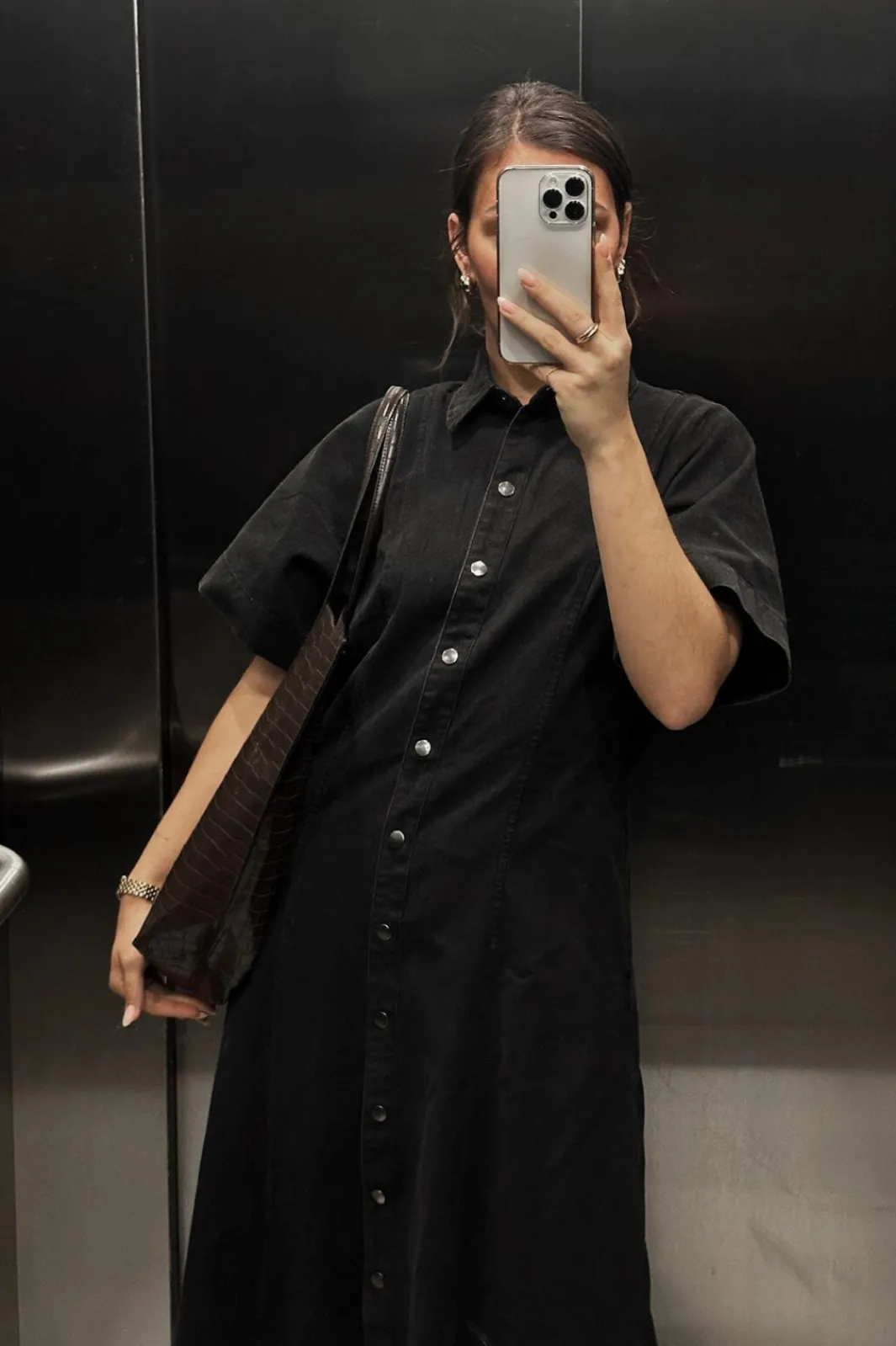 Neo Noir Kjoler|Ammevenligt Tøj<Balli Denim Dress 163548