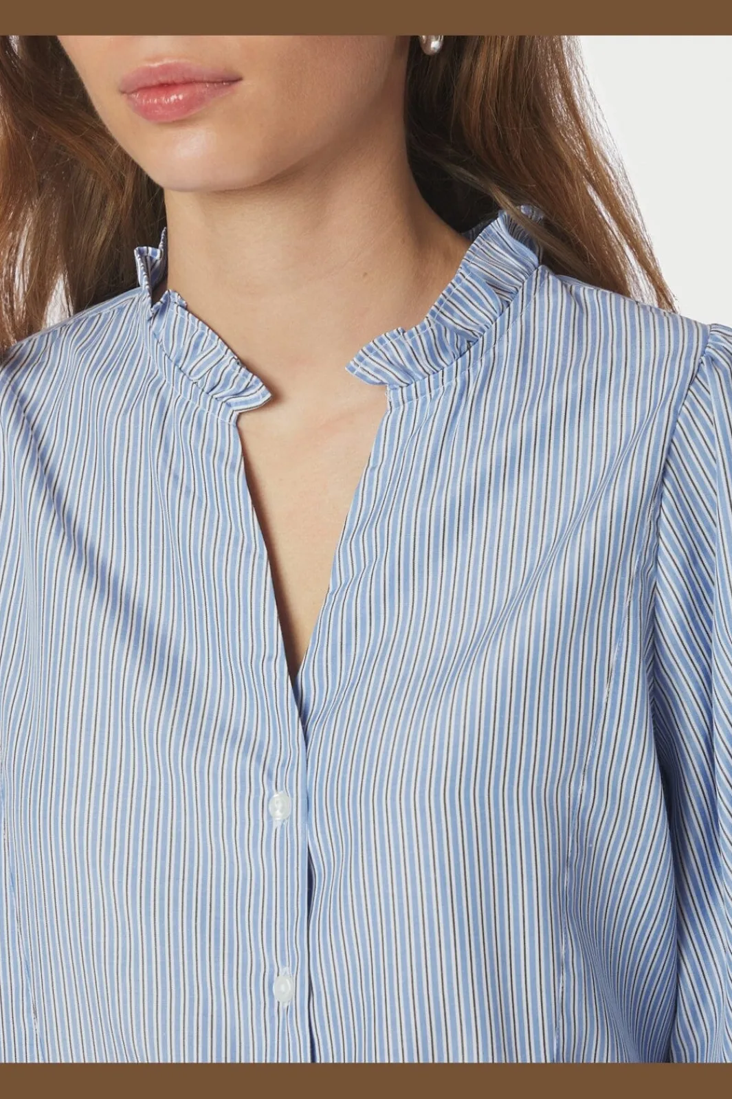 Online Barba Striped Blouse 167938 Bluser & Skjorter|Ammevenligt Tøj