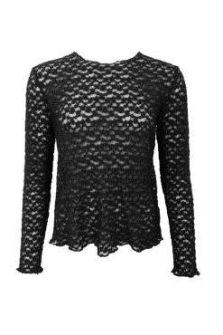Black Colour Bluser & Skjorter<Bcblair Ls Lace Blouse 41049