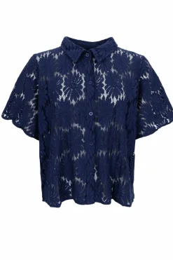 Black Colour Bluser & Skjorter|Ammevenligt Tøj<Bccosmos Ss Flower Shirt 40889