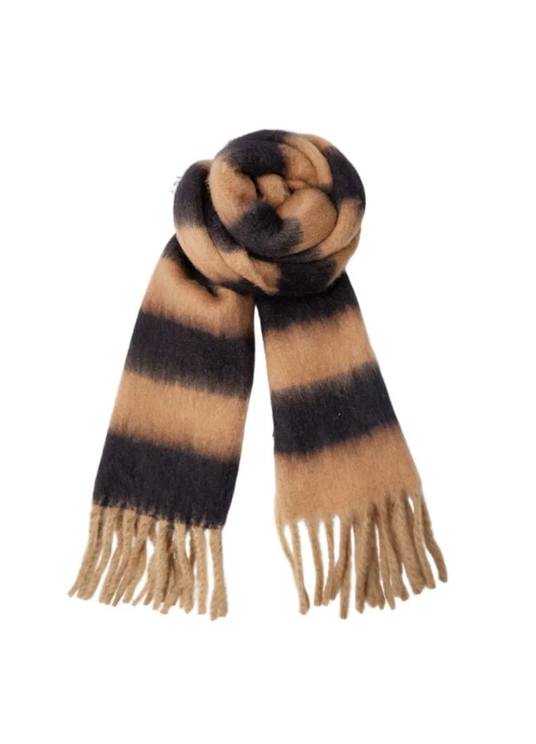 Black Colour Tørklæder<Bcdash Striped Winter Scarf 208415