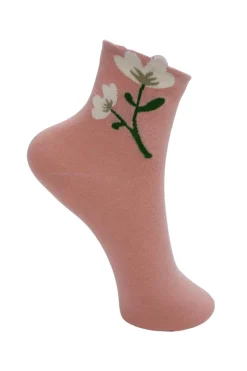 Black Colour Strømper & Strømpebukser<Bcdeena Flower Sock 4365
