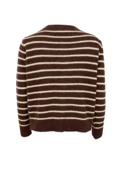 Clearance Bcdell Striped Knit Cardigan 1197 Cardigans|Ammevenligt Tøj