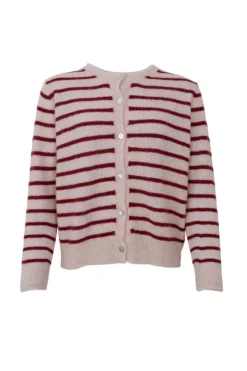 Black Colour Cardigans|Ammevenligt Tøj<Bcdell Striped Knit Cardigan 1197
