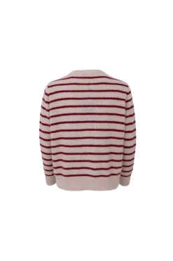 Black Colour Cardigans|Ammevenligt Tøj<Bcdell Striped Knit Cardigan 1197