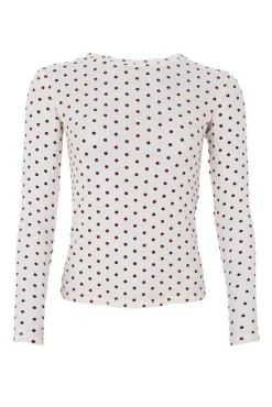 Outlet Bcjennie Dotted Mesh Blouse 40611 Bluser & Skjorter