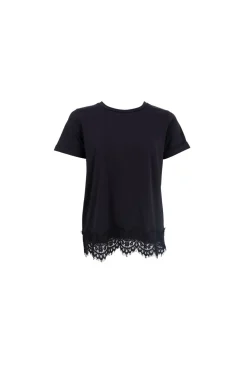 Black Colour T-Shirts & Toppe<Bcmay Ss Lace Tee 40920