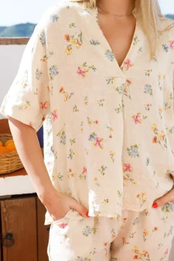 Bcmelina Ss Linen Blouse 40842 Bluser & Skjorter