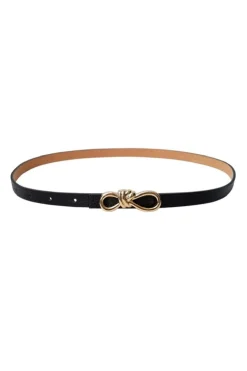 Black Colour Bælter<Bcsophy Bow Belt 10321