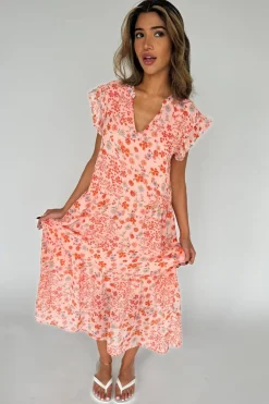 Clearance Bea Long Flowerprint 14891 Kjoler