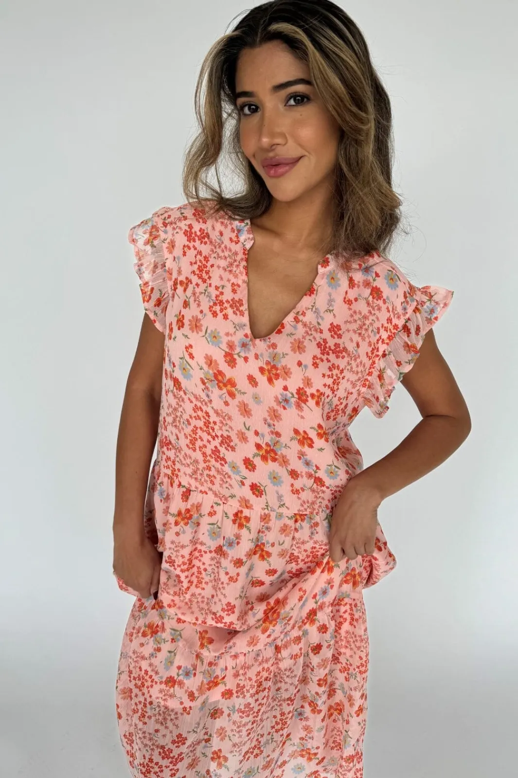 Clearance Bea Long Flowerprint 14891 Kjoler