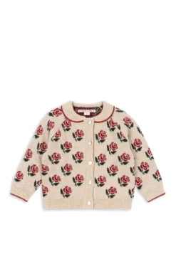 Børn Konges Sløjd Cardigans|Cardigans<Belou Knit Collar Cardigan Ks104226