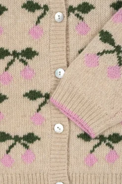 Børn Konges Sløjd Cardigans|Cardigans<Belou Knit Collar Cardigan Ks103712