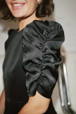 Neo Noir Bluser & Skjorter<Benua Heavy Sateen Blouse 167069