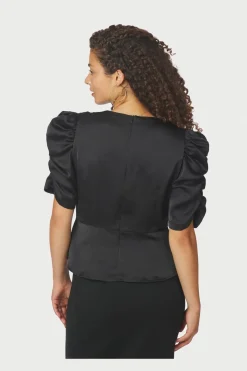 Neo Noir Bluser & Skjorter<Benua Heavy Sateen Blouse 167069
