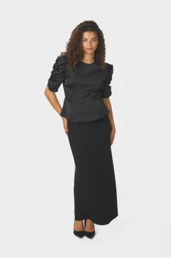 Neo Noir Bluser & Skjorter<Benua Heavy Sateen Blouse 167069