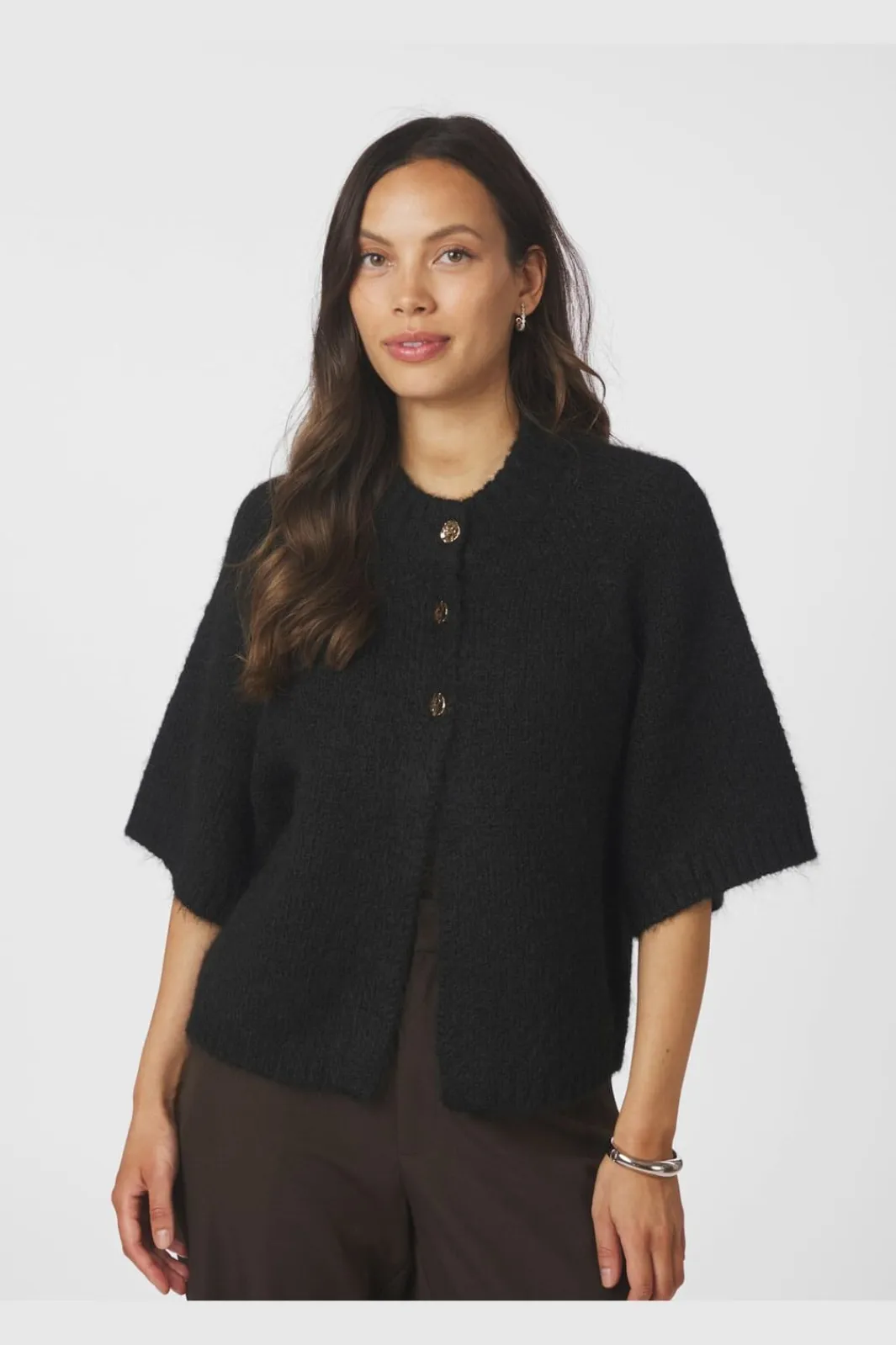 Neo Noir Cardigans|Ammevenligt Tøj<Benuta Fluffy Knit Cardigan 165816