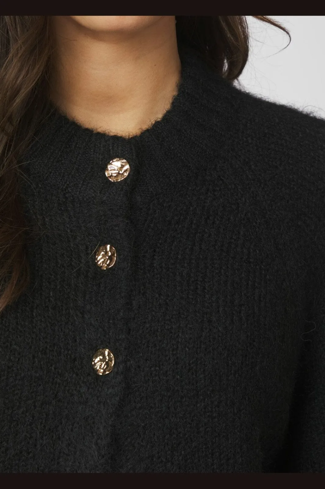 Neo Noir Cardigans|Ammevenligt Tøj<Benuta Fluffy Knit Cardigan 165816