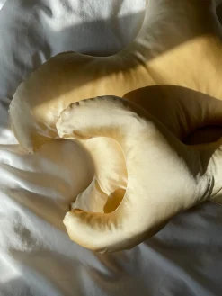 Hot Betræk til La Petite 100% silke Gold Tæpper, Puder & Madrasser