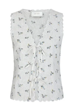 Bibi Embroidery Print Top 165122 T-Shirts & Toppe|Ammevenligt Tøj