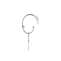 Stine A Øreringe<Big Dot Creol With Silver Splash