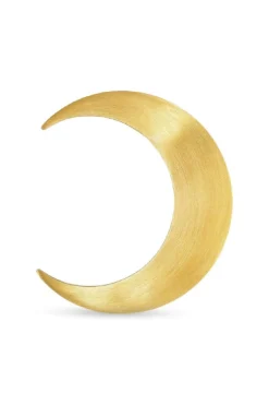 Jane Kønig Øreringe<Big Half Moon Stud Left