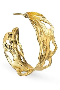 Jane Kønig Øreringe<Big Leaf Hoop