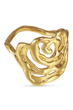 Jane Kønig Ringe<Big Rose Ring
