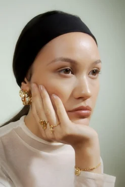 Jane Kønig Ringe<Big Rose Ring
