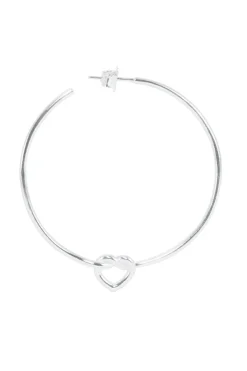 Jane Kønig Øreringe<Big Tied Heart Hoop BTHH-AW25-S