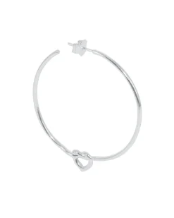 Jane Kønig Øreringe<Big Tied Heart Hoop BTHH-AW25-S