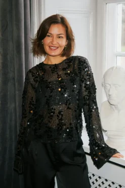 Neo Noir Bluser & Skjorter<Blake Sequins Blouse 167011