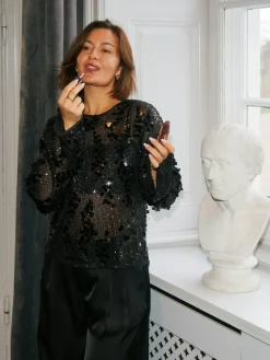 Neo Noir Bluser & Skjorter<Blake Sequins Blouse 167011