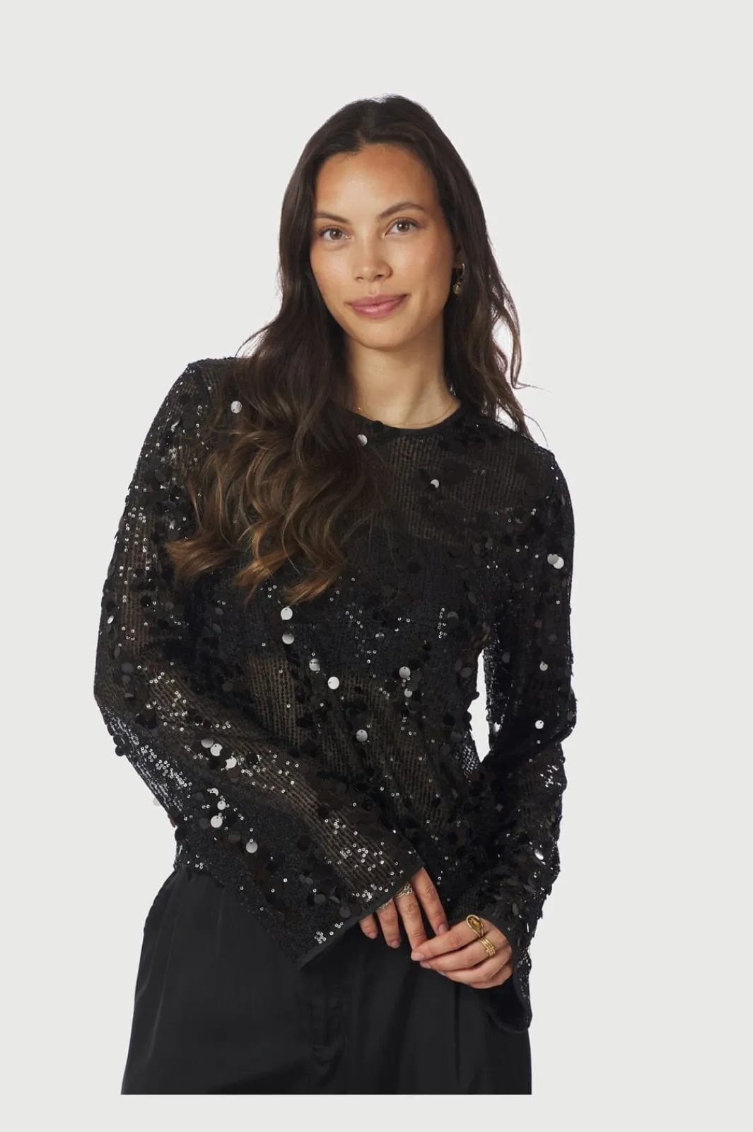 Neo Noir Bluser & Skjorter<Blake Sequins Blouse 167011