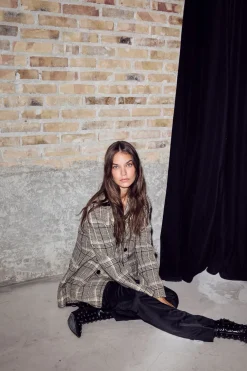 Discount Blanket Check Blazer HL10270 Blazere