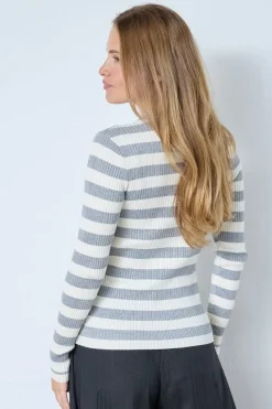 Co´Couture Bluser & Skjorter<Bonnycc Stripe L/S Polo Knit 42009