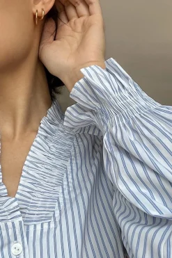 Neo Noir Bluser & Skjorter<Brielle Stripe Shirt
