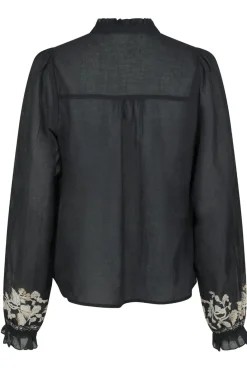 Online Brise Printed Voile Blouse Bluser & Skjorter|Ammevenligt Tøj