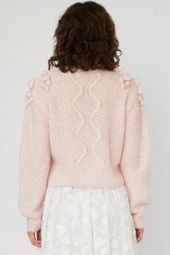 Clearance Cable Knit With Bobblestw54-3294 Strik|Bluser & Skjorter