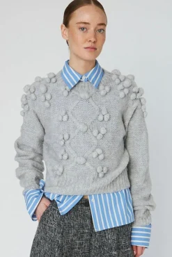 Stella Nova Strik|Bluser & Skjorter<Cable Knit With Bobblestw54-3294
