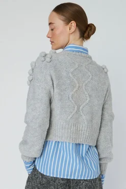 Stella Nova Strik|Bluser & Skjorter<Cable Knit With Bobblestw54-3294